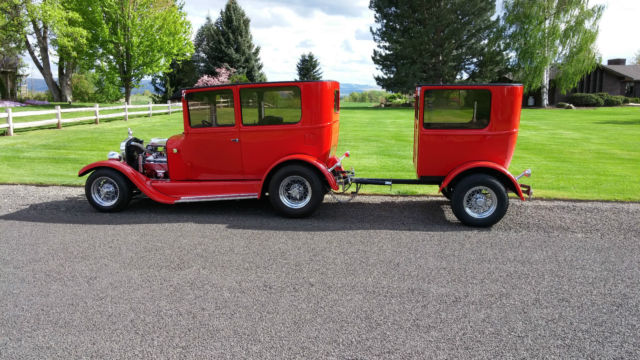 1927 Red Ford Model T Tudor