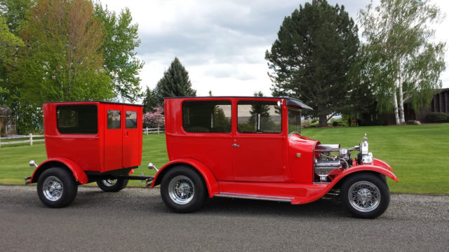 1927 Red Ford Model T Tudor