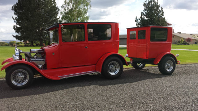 1927 Red Ford Model T Tudor