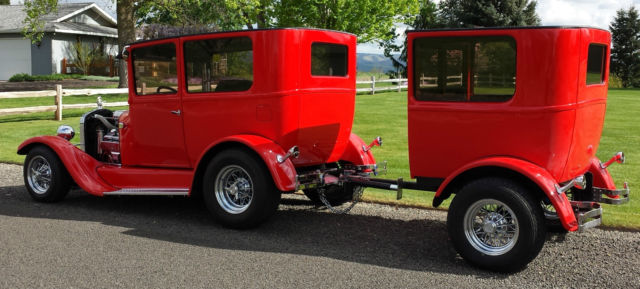 1927 Red Ford Model T Tudor