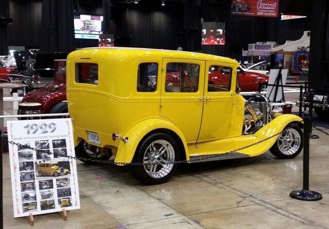 1929 Chrome Yellow Ford Model A Sedan