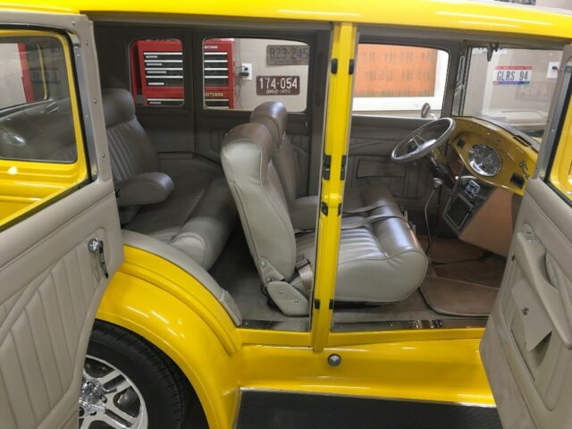 1929 Chrome Yellow Ford Model A Sedan