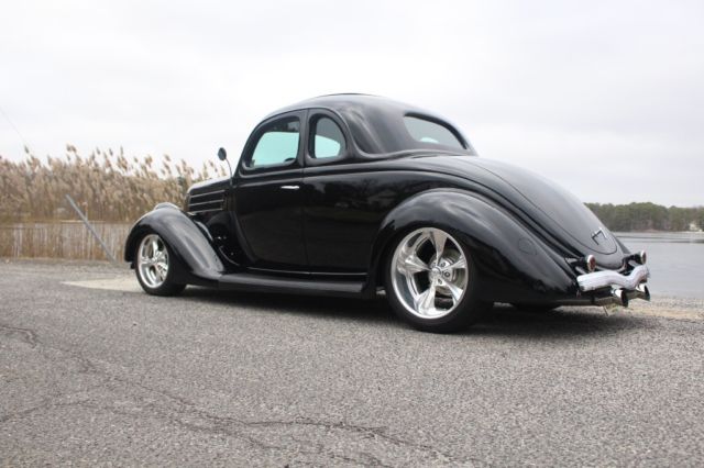1936 Black Ford 5 window cpe Coupe