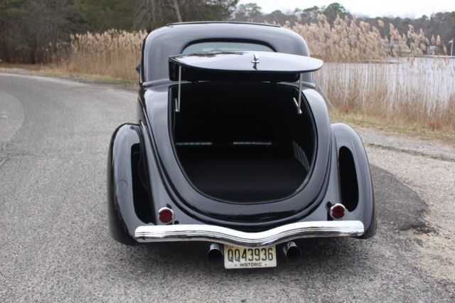 1936 Black Ford 5 window cpe Coupe