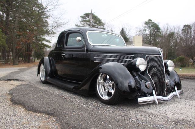 1936 Black Ford 5 window cpe Coupe