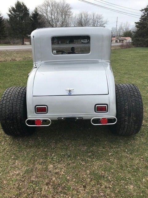 1930 Silver Ford Model A Coupe