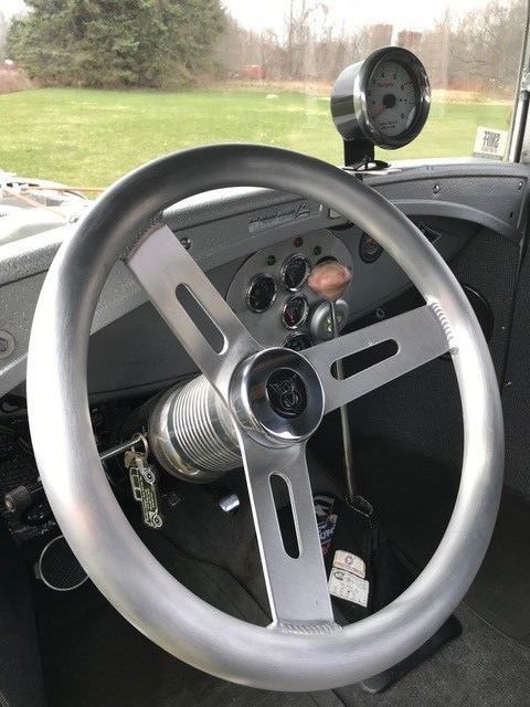 1930 Silver Ford Model A Coupe