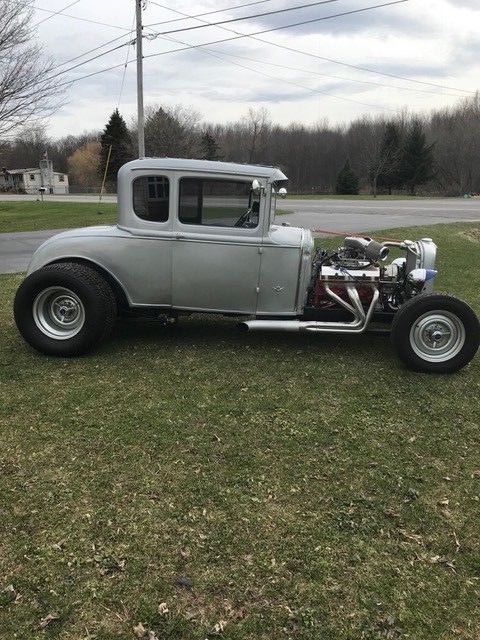 1930 Silver Ford Model A Coupe