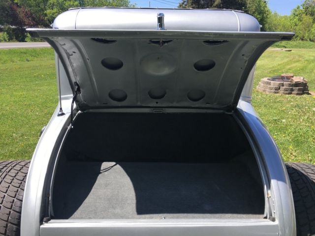 1930 Silver Ford Model A Coupe