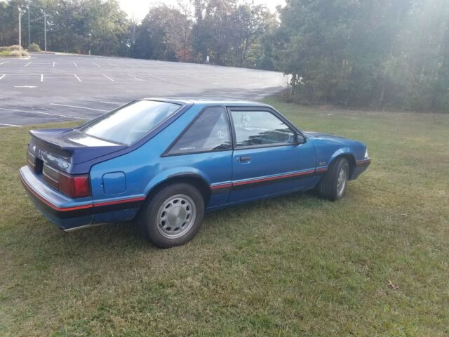 1988 Blue Ford Mustang Hatchback