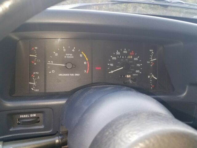 1988 Blue Ford Mustang Hatchback