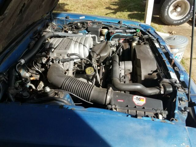 1988 Blue Ford Mustang Hatchback
