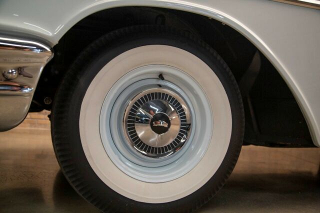 1957 White Chevrolet Bel Air/150/210 Sedan