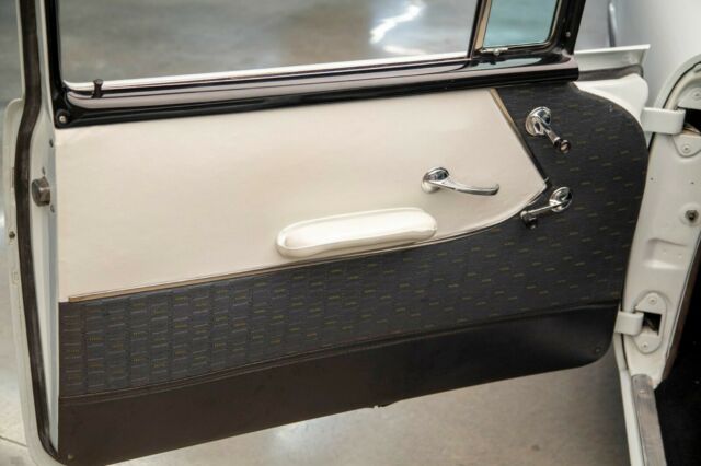 1957 White Chevrolet Bel Air/150/210 Sedan