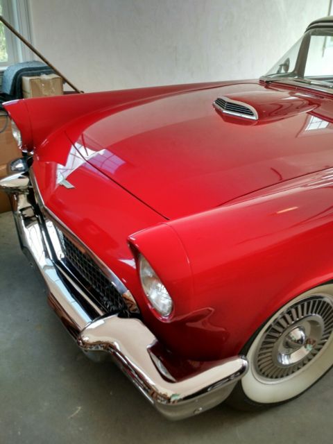 1957 Red Ford Thunderbird Convertible