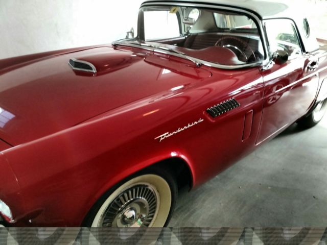 1957 Red Ford Thunderbird Convertible