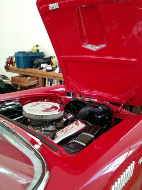 1957 Red Ford Thunderbird Convertible