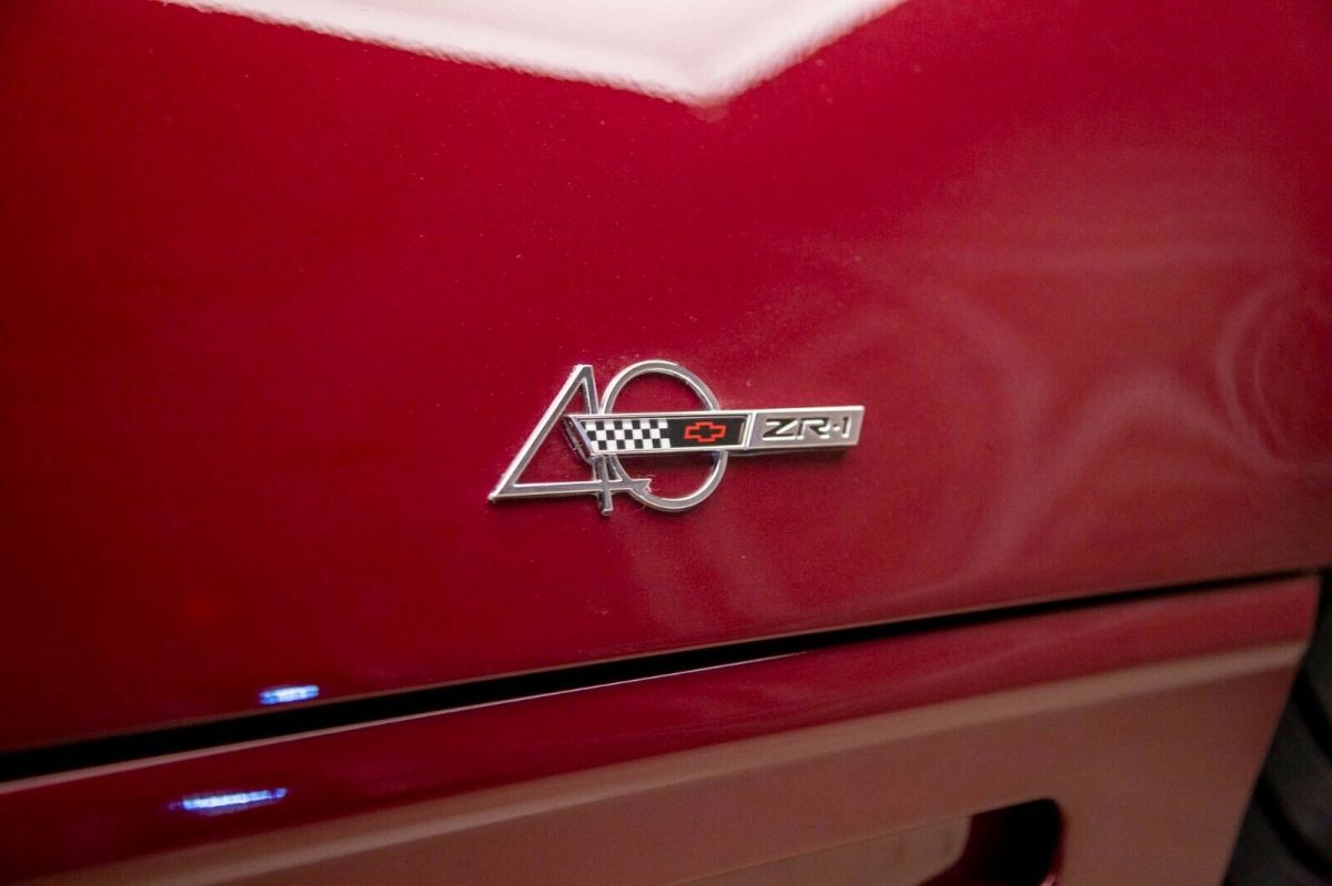 1993 Maroon Chevrolet Corvette Coupe