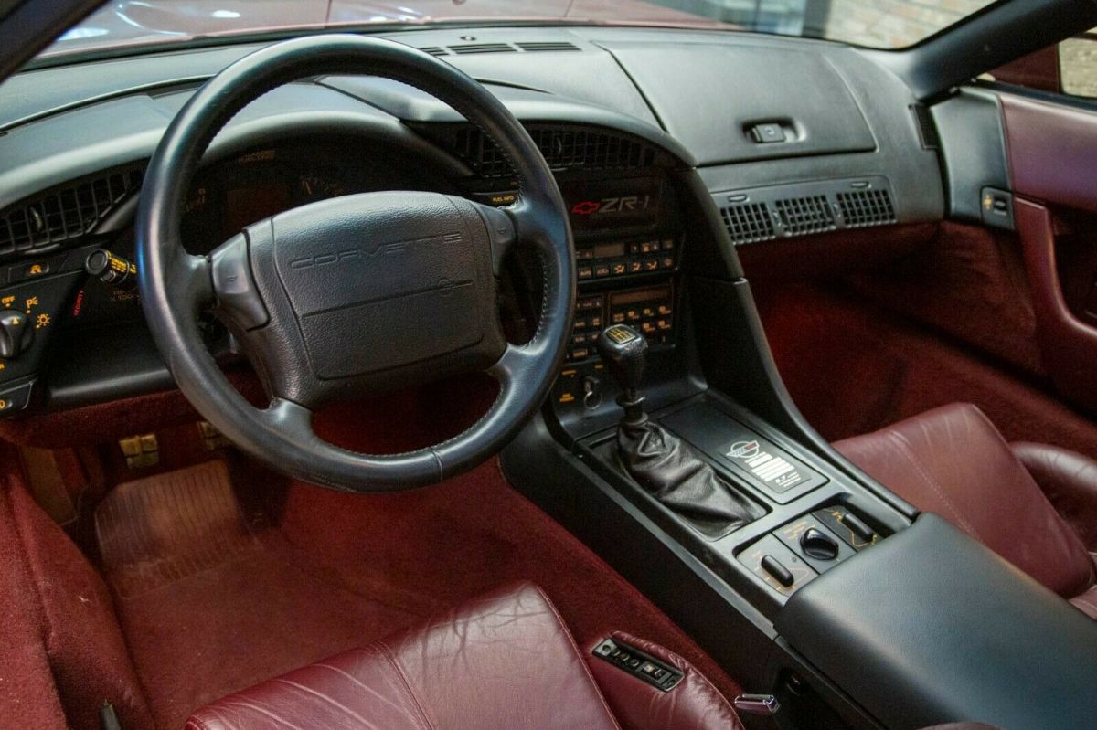 1993 Burgundy Chevrolet Corvette Coupe