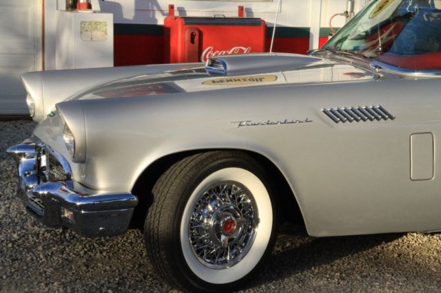 1957 Gun Metal Gray Ford Thunderbird Convertible