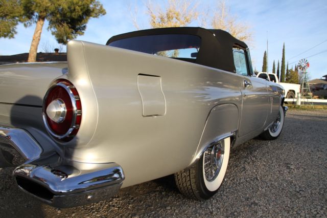 1957 Gun Metal Gray Ford Thunderbird Convertible