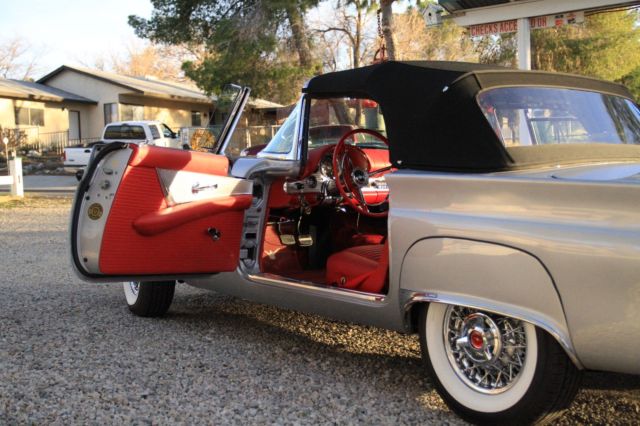 1957 Gun Metal Gray Ford Thunderbird Convertible