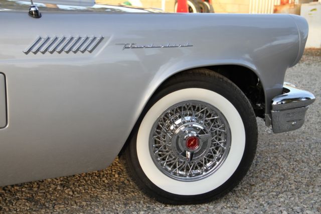 1957 Gun Metal Gray Ford Thunderbird Convertible