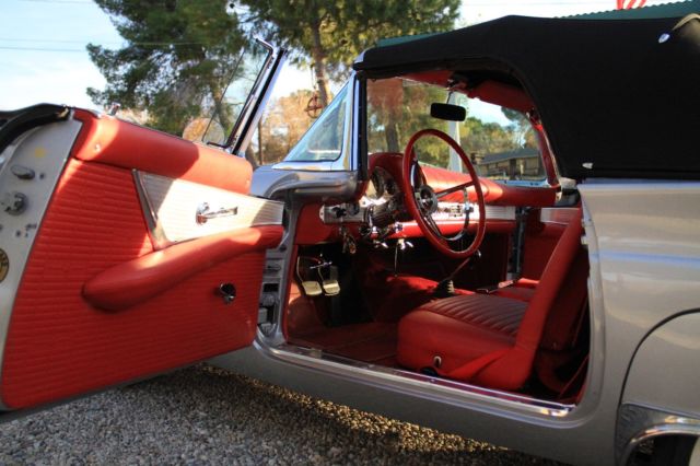 1957 Gun Metal Gray Ford Thunderbird Convertible