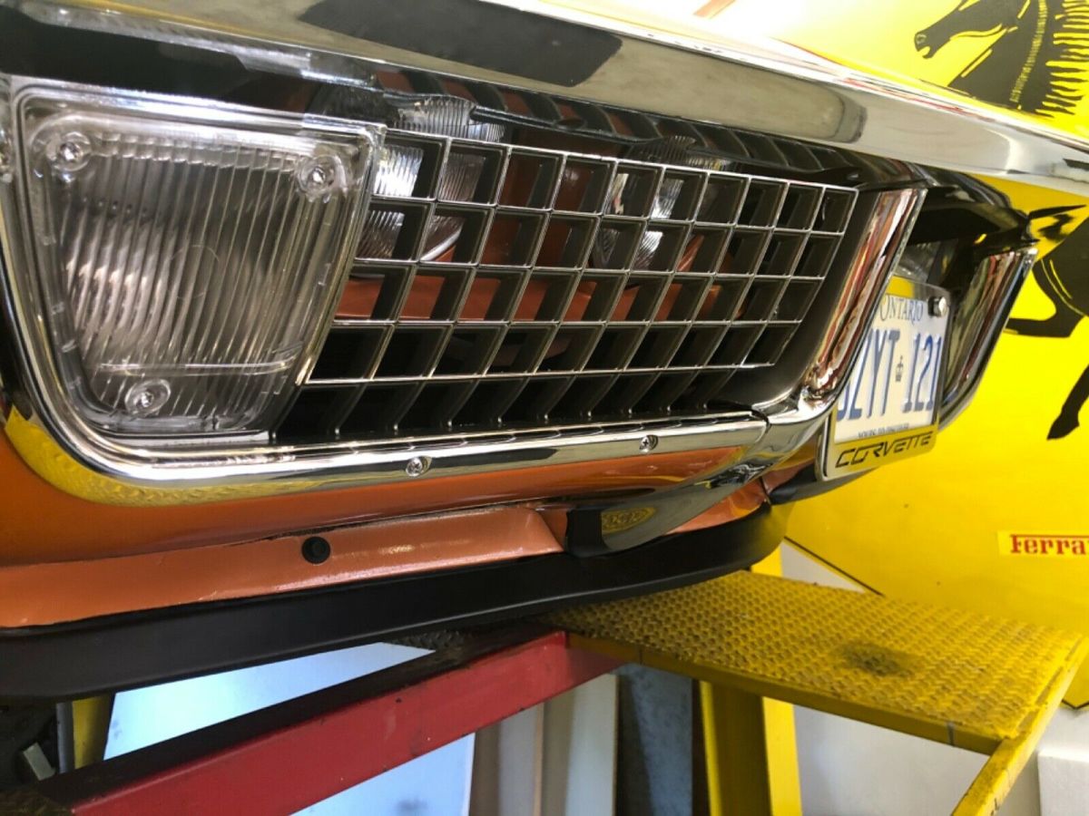 1971 Orange Chevrolet Corvette Coupe