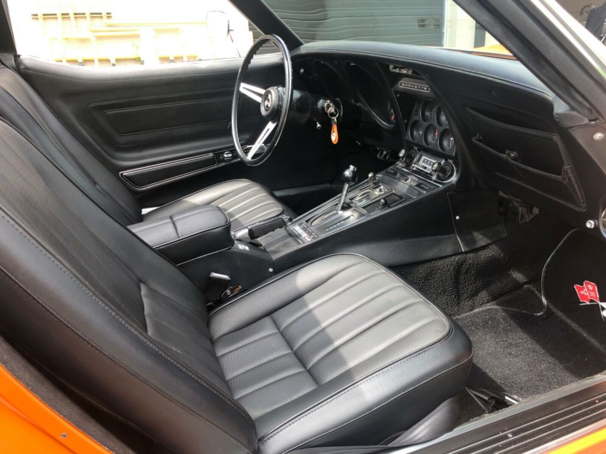 1971 Orange Chevrolet Corvette Coupe