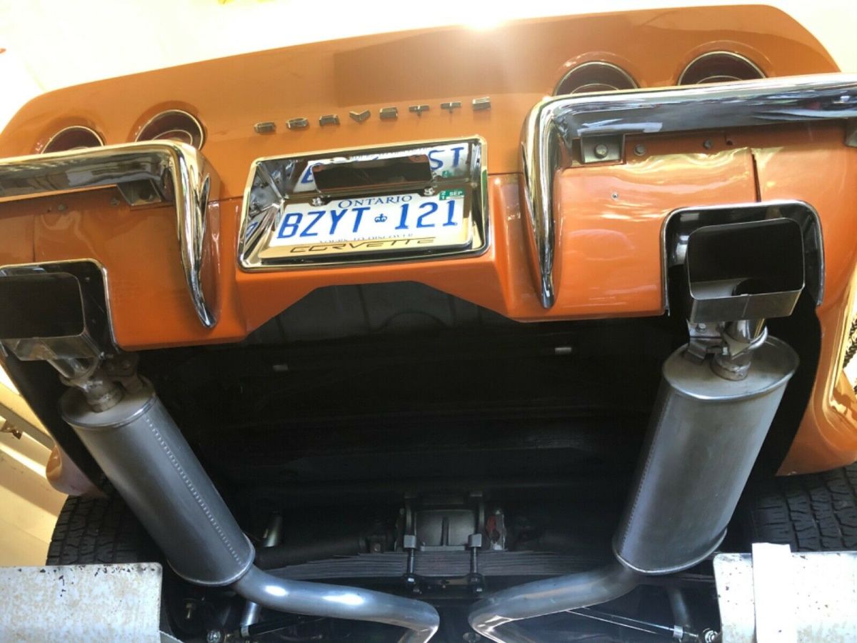 1971 Orange Chevrolet Corvette Coupe