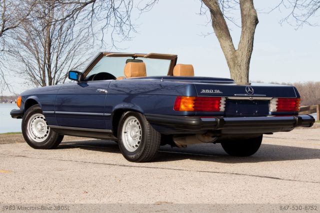 1983 Lapis Blue Mercedes-Benz SL-Class Convertible