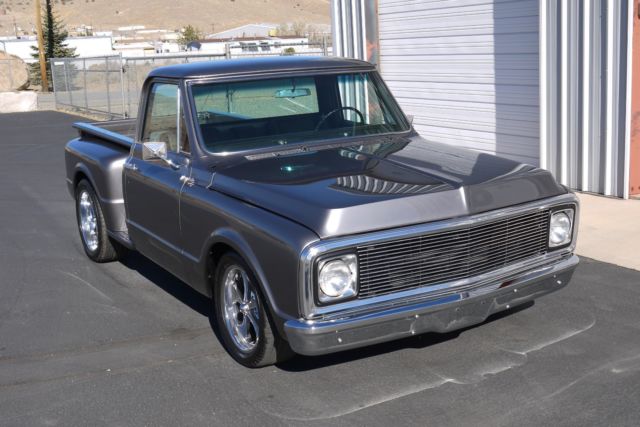 1969 Metallic Gunmetal Chevrolet C-10 Short bed pick up