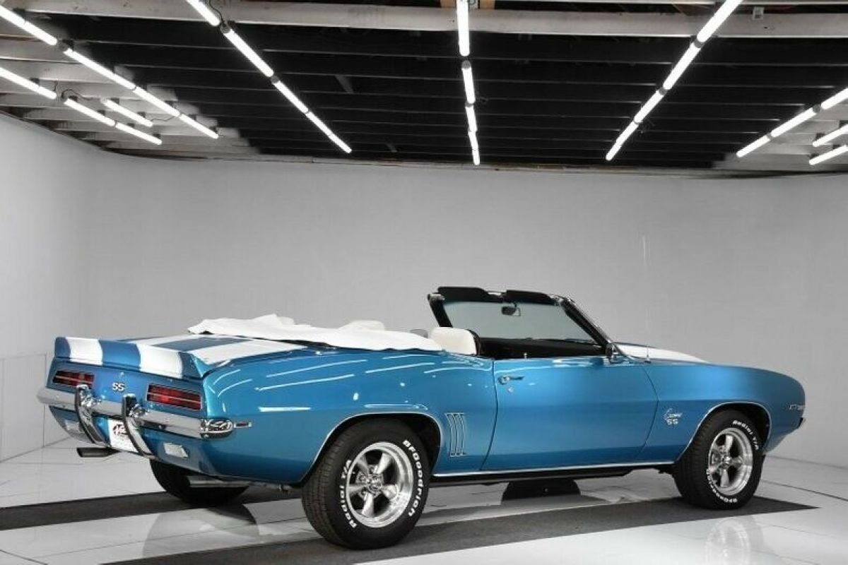 1969 Blue Chevrolet Camaro Convertible