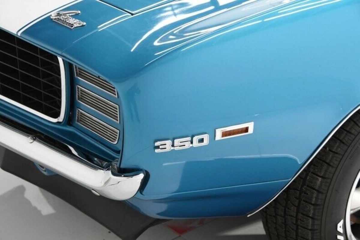 1969 Blue Chevrolet Camaro Convertible