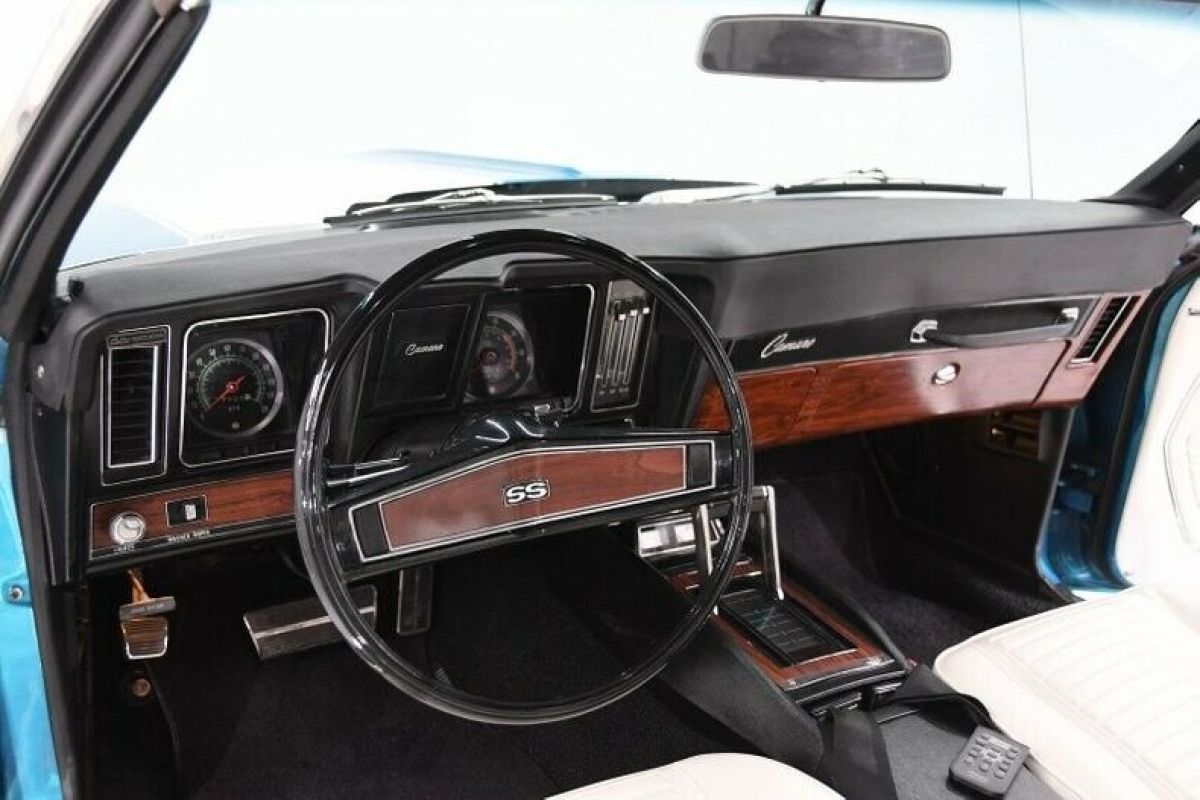 1969 Blue Chevrolet Camaro Convertible