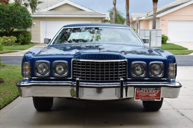 1973 Dark Blue Metallic Ford Thunderbird Coupe