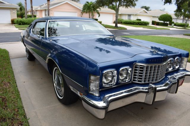 1973 Dark Blue Metallic Ford Thunderbird Coupe