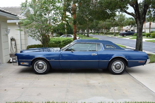 1973 Dark Blue Metallic Ford Thunderbird Coupe