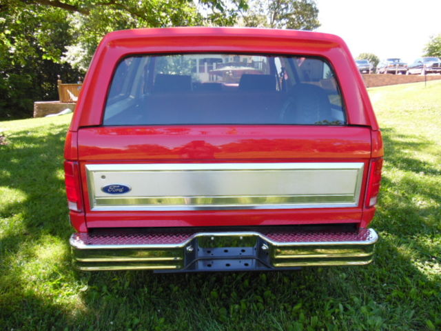 1984 Red Ford Bronco Removable Top