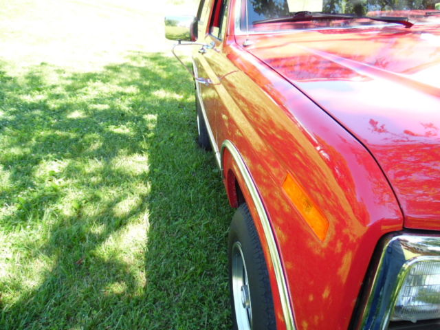 1984 Red Ford Bronco Removable Top