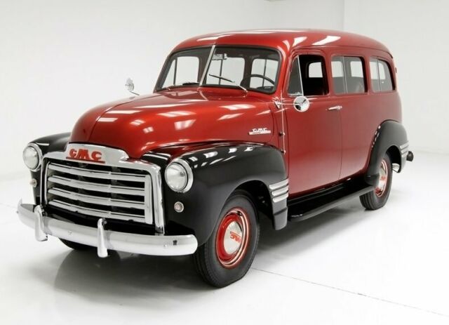 1951 Burgundy GMC Suburban