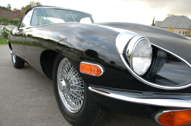 1969 Black Jaguar E-Type Convertible