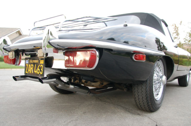 1969 Black Jaguar E-Type Convertible