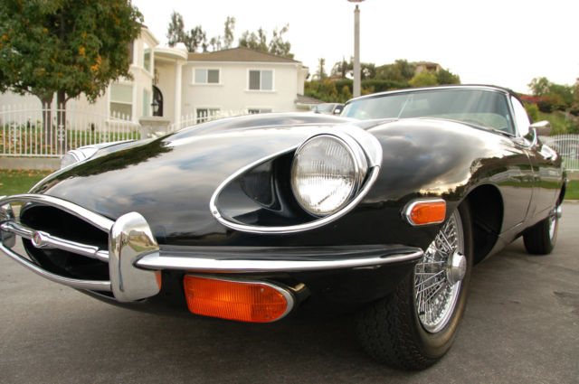 1969 Black Jaguar E-Type Convertible