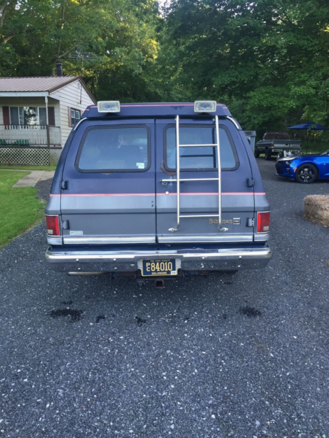 1987 Blue Chevrolet Suburban SUV