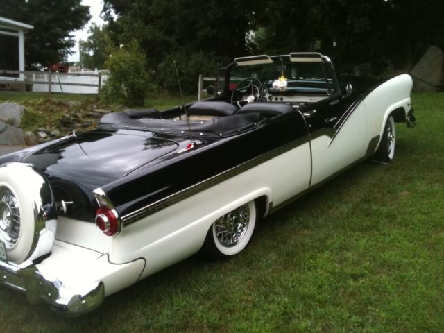 1956 black/white Ford Fairlane Convertible
