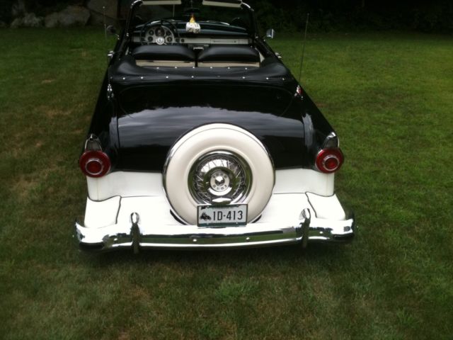 1956 black/white Ford Fairlane Convertible