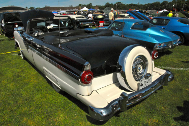 1956 black/white Ford Fairlane Convertible