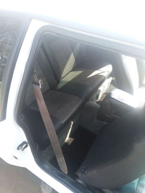 1989 White Ford Mustang Hatchback